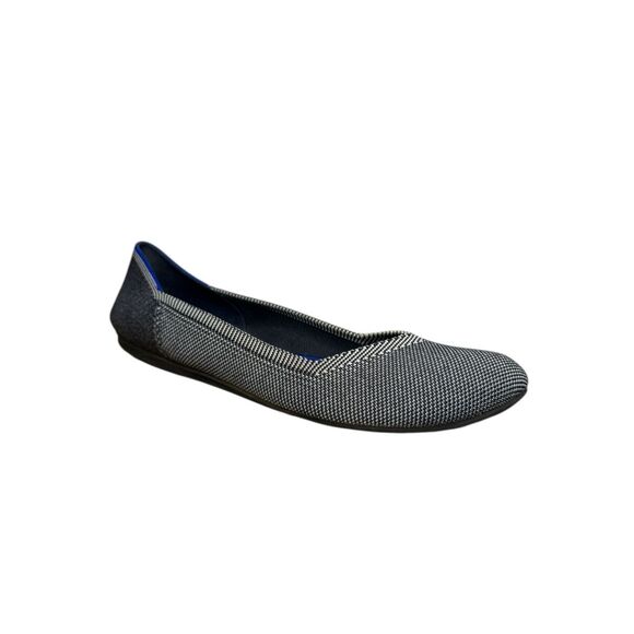 Rothy’s Women’s 10 Birdseye Ballet Flats Grey Round Toe Machine Washable Retired - Picture 3 of 8